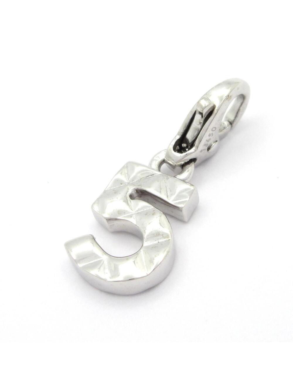 Chanel No. 5 18K White Gold Pendant #372084C99B